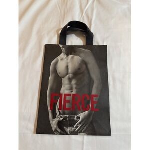 Vintage Abercrombie & Fitch FIERCE Guy GIFT Shopping BAG 12" X 9" muscle Rare !!